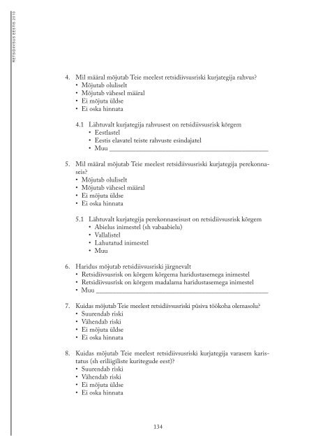 11. Retsidiivsus Eestis - Justiitsministeerium