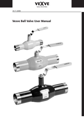 Vexve Ball Valve User Manual - Fagerberg