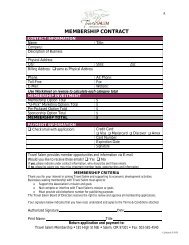 MEMBERSHIP CONTRACT - Travel Salem