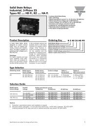 View Product Datasheet (pdf format) - Sords Electric