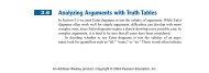 Analyzing Arguments with Truth Tables