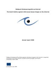 Annual report 2008 - Meldpunt Kinderporno