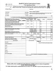 Javits Center Cleaning Request Form - Green Festival