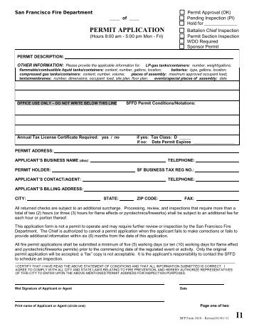 PERMIT APPLICATION - Green Festival