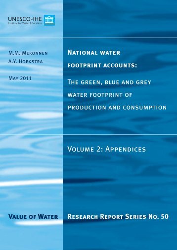 Download appendices - Water Footprint Network
