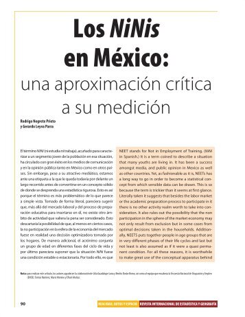 una aproximación crítica a su medición - Inegi