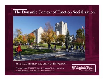 The Dynamic Context of Emotion Socialization