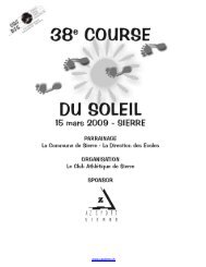 Course du Soleil - Club AthlÃ©tique de Sierre