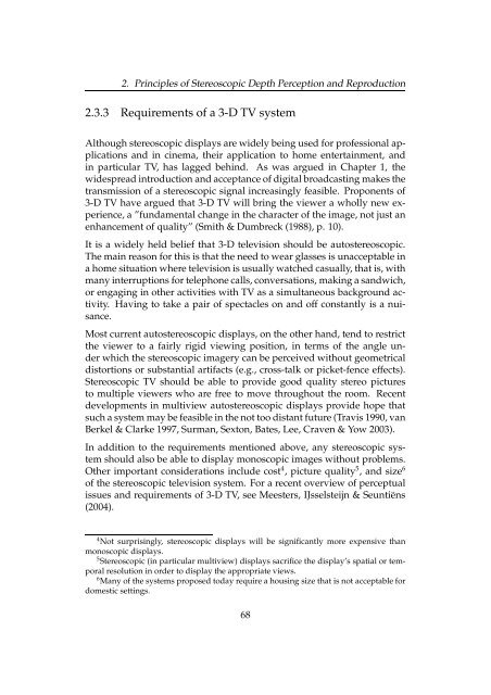 Chapter 2 Principles of Stereoscopic Depth Perception and ...