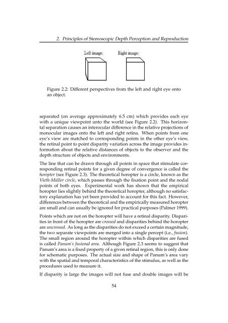 Chapter 2 Principles of Stereoscopic Depth Perception and ...