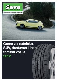 pneumatika Sava 2012 - Moto gume - Auto gume