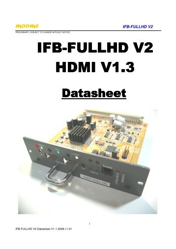 ifb-fullhd v2 fullhd v2 fullhd v2 hdmi v1.3 hdmi v1.3 - CurtPalme.com