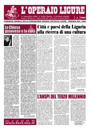L'operaio Ligure - FOCL: Federazione Operaia Cattolica Ligure