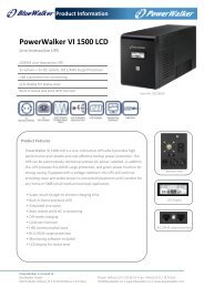 PowerWalker VI 1500 LCD - PowerWalker UPS