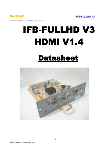 IFB-FULLHD V3 HDMI V1.4 - CurtPalme.com