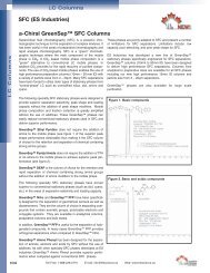 GreenSep SFC Column Information - Canadian Life Science