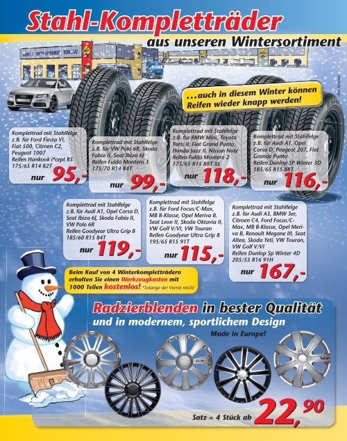 Auch In Diesem Winter Können Reifen Wieder Knapp - Reifen Specht
