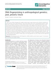 DNA fingerprinting in anthropological genetics: past, present, future