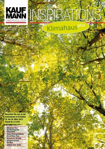 Newsletter 8/2013 - Kaufmann Oberholzer