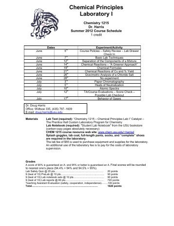 chemistry 101 course syllabus View notes - chem lab syllabus from chem 101 at texas a&m university chemistry 111 fundamentals of chemistry lab i fall 2016 laboratory. chemistry 101 course syllabus View notes - chem lab syllabus from chem 101 at texas a&m university chemistry 111 fundamentals of chemistry lab i fall 2016 laboratory.