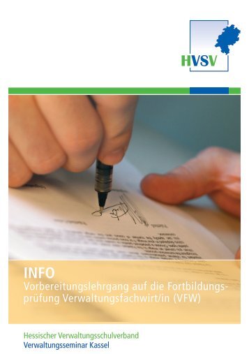 Flyer VFW - Hessischer Verwaltungsschulverband