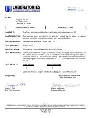 ASTM E84 - Polygal North America