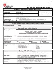Beckman CoulterTM MATERIAL SAFETY DATA SHEET