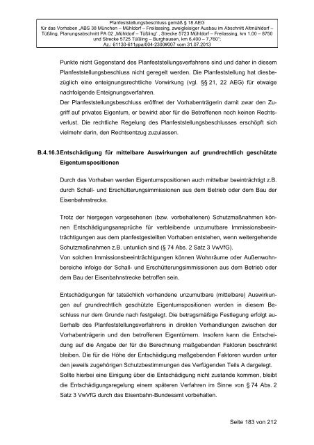 Planfeststellungsbeschluss - Landkreis Mühldorf a. Inn