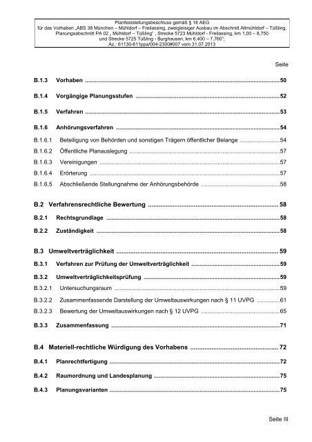 Planfeststellungsbeschluss - Landkreis Mühldorf a. Inn