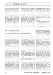 Die Sportschulter - Deutsche Zeitschrift fÃƒÂ¼r Sportmedizin