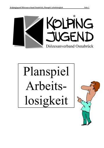 Planspiel Arbeitslosigkeit - Kolpingjugend