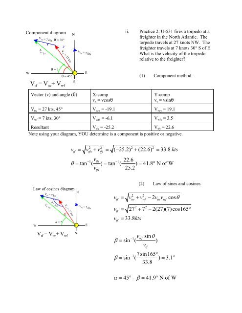 Y:\How to solve 2 dimension relative velocity problems.wpd