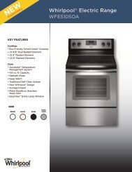 Whirlpool® Electric Range - Inside Advantage