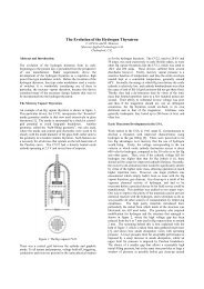 The Evolution of the Hydrogen Thyratron