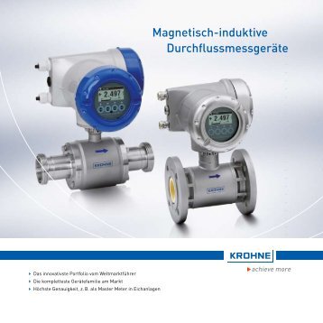 Magnetisch-induktive DurchflussmessgerÃ¤te