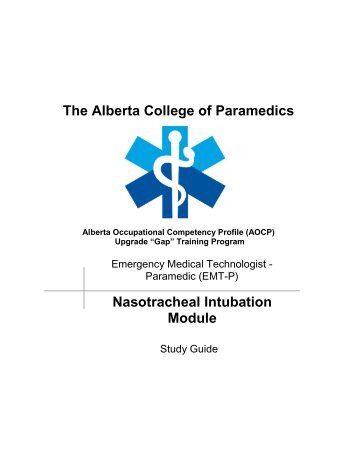 Nasotracheal Intubation - Alberta College of Paramedics