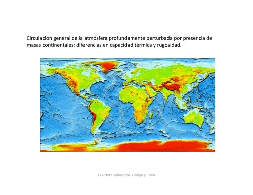 Tema 9 Circulación General de la Atmósfera