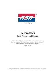 Telematics - Automotive Service Association