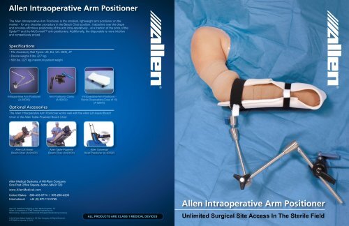 Allen Intraoperative Arm Positioner - ShoulderDoc.co.uk