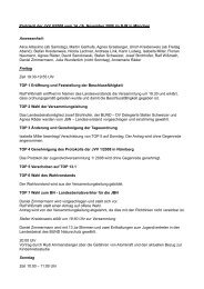 Protokoll der JVV II/2008 vom 14. - Jugendorganisation Bund ...