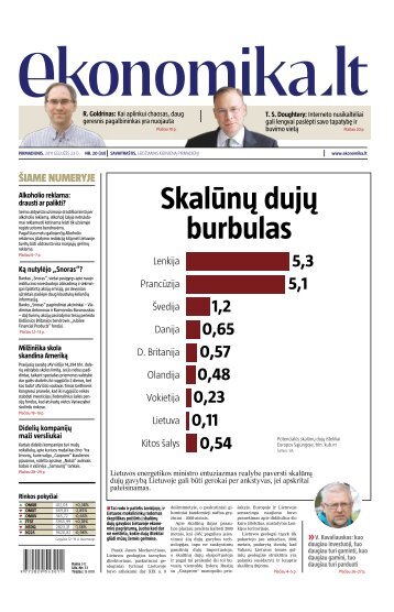 SkalÅ«nÅ³ dujÅ³ burbulas 5,3 - Ekonomika.lt