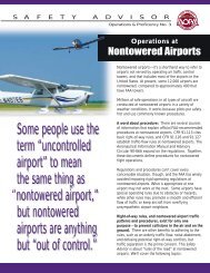 Operations at Nontowered Airports - Flight Training