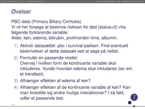 Introduktion til overlevelsesanalyse - Cox regression III