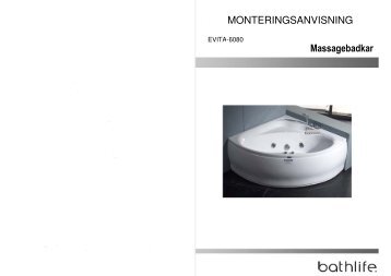 Massagebadkar MONTERINGSANVISNING - Bathlife