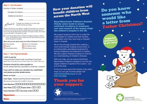 Do you know someone who would like a letter from Father Christmas?