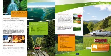 Flyer Naturpark-Route Thüringer Wald als PDF-Dokument - Rennsteig