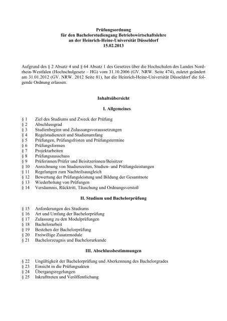Download Wirtschaftswissenschaftliche Fakultat Heinrich Heine