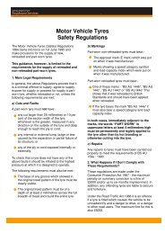 Motor Vehicle Tyres Safety Regulations - Worcestershire Regulatory ...