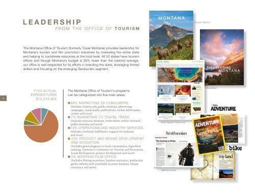 ANNUAL OFFICE OF TOURISM REPORT | 2010 - Montana Office of ...