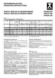 betriebsanleitung operating instructions speck-triplex ...